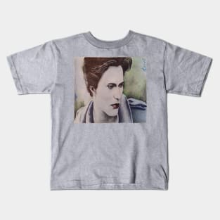 Color pencil drawing of Edward from Twilight Kids T-Shirt